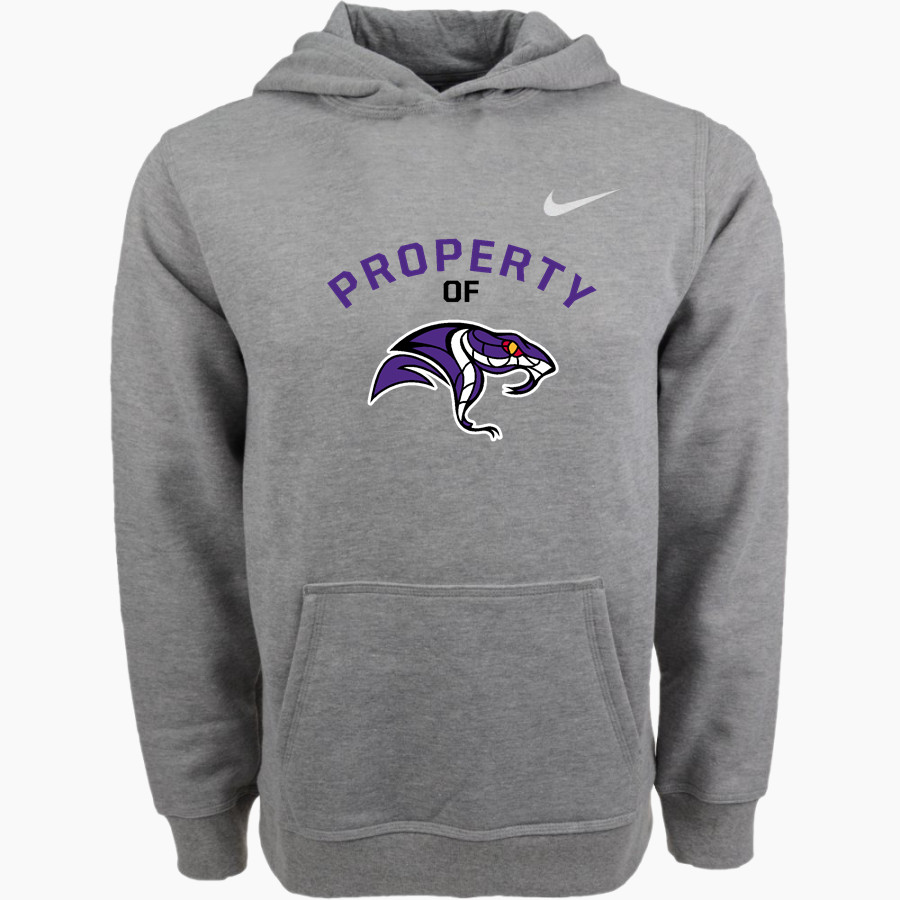SPACE COAST HIGH SCHOOL VIPERS <span class="pdp-name-mascot">SPACE COAST VIPERS</span> Nike Youth Club Pullover Fleece Hoodie
