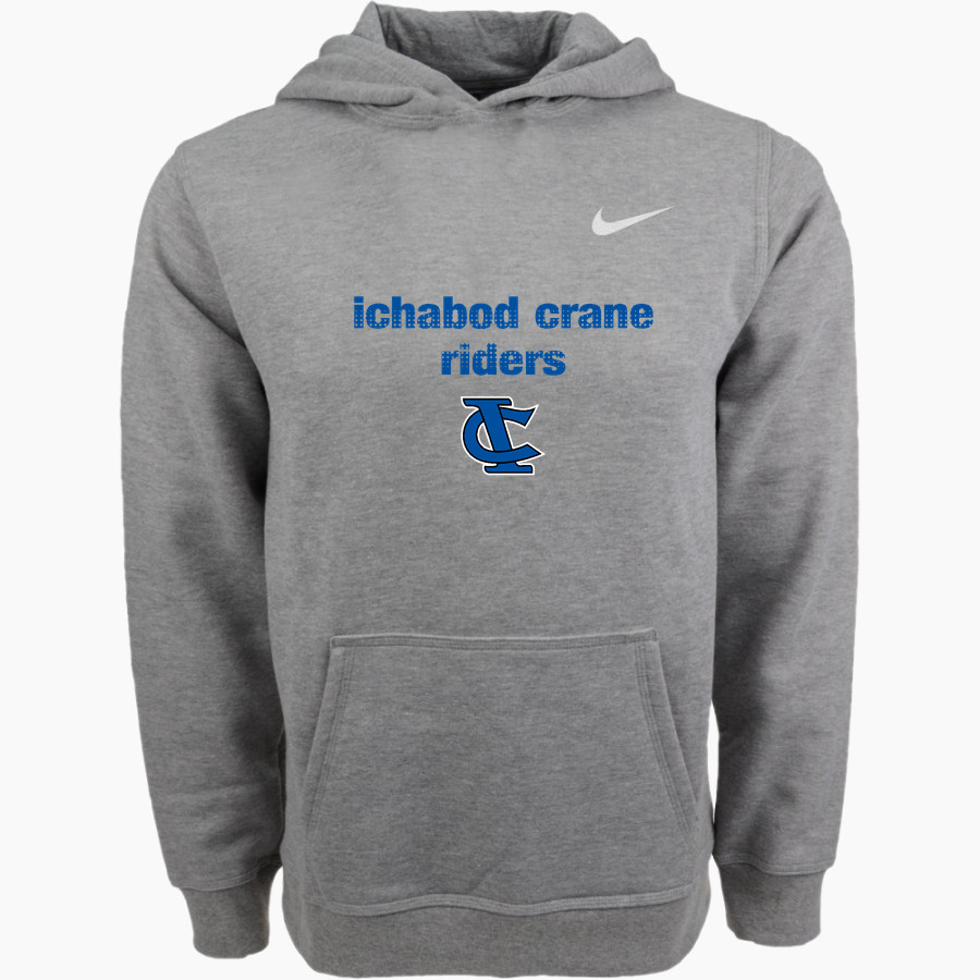 ICHABOD CRANE CENTRAL HIGH SCHOOL RIDERS Nike Youth Club Pullover Fleece Hoodie