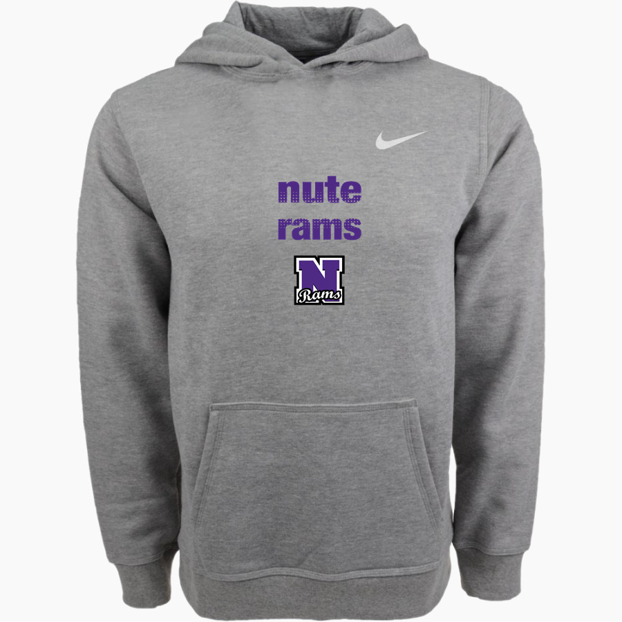 Nute Rams <span class="pdp-name-mascot">Nute Rams</span> Nike Youth Club Pullover Fleece Hoodie
