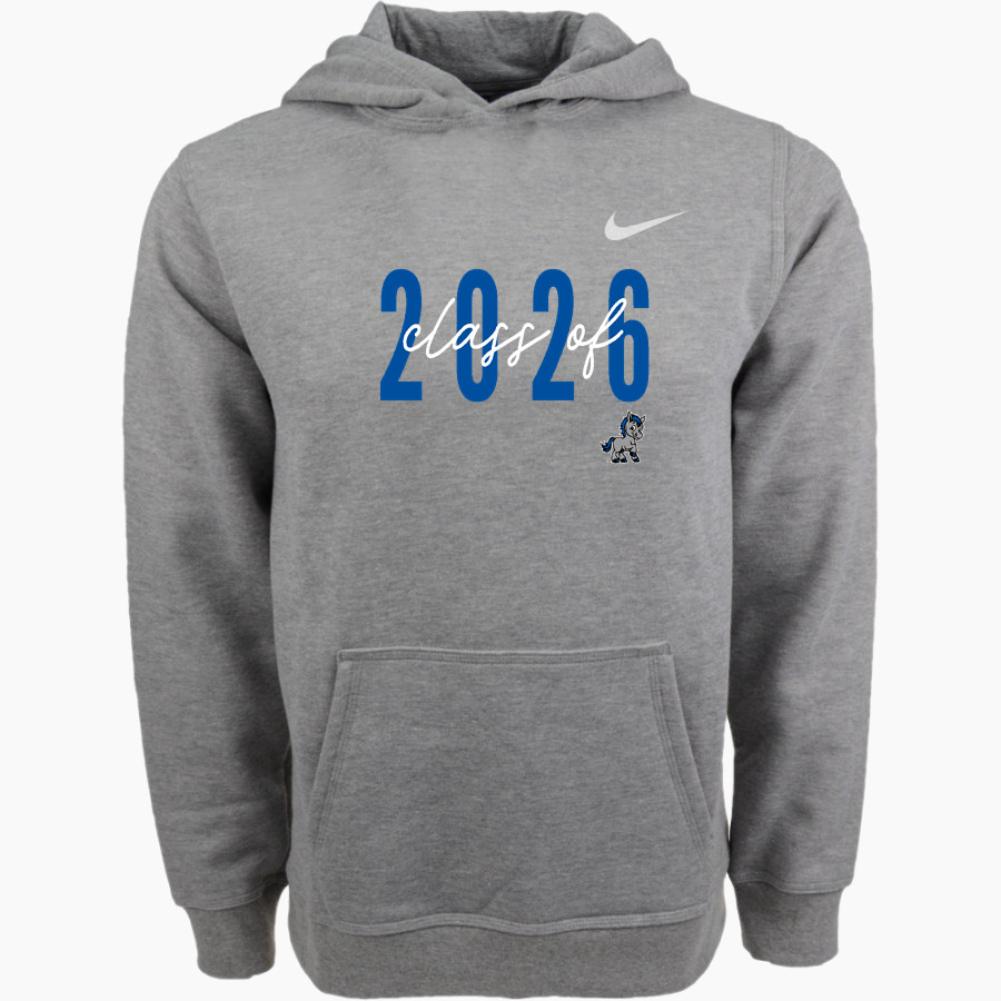 MacArthur Elementary Mustangs <span class="pdp-name-mascot">McArthur Elementary</span> Nike Youth Club Pullover Fleece Hoodie