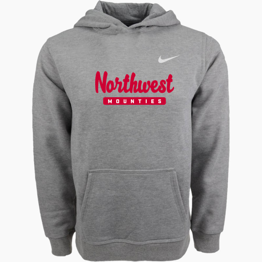 Northwest Mounties <span class="pdp-name-mascot">Northwest Mounties</span> Nike Youth Club Pullover Fleece Hoodie