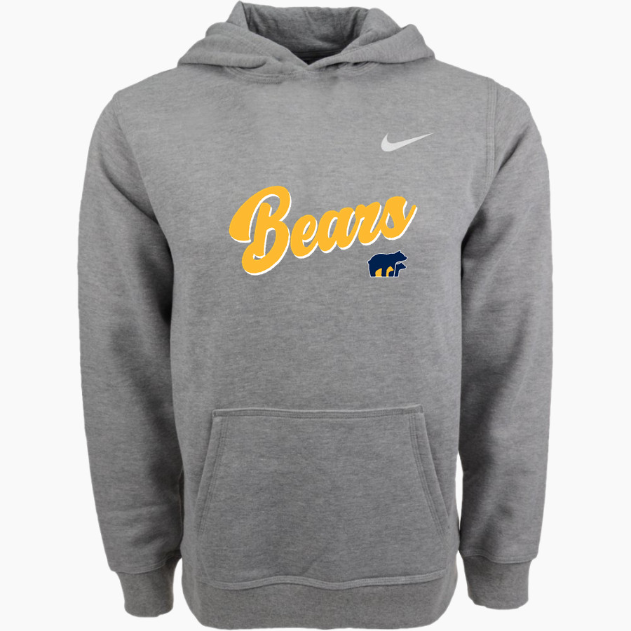 Cabin Branch Bears Nike Youth Club Pullover Fleece Hoodie