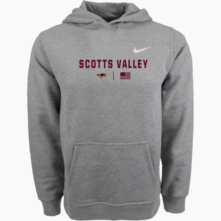 Scotts Valley Falcons <span class="pdp-name-mascot">Scotts Valley Falcons</span> Nike Youth Club Pullover Fleece Hoodie