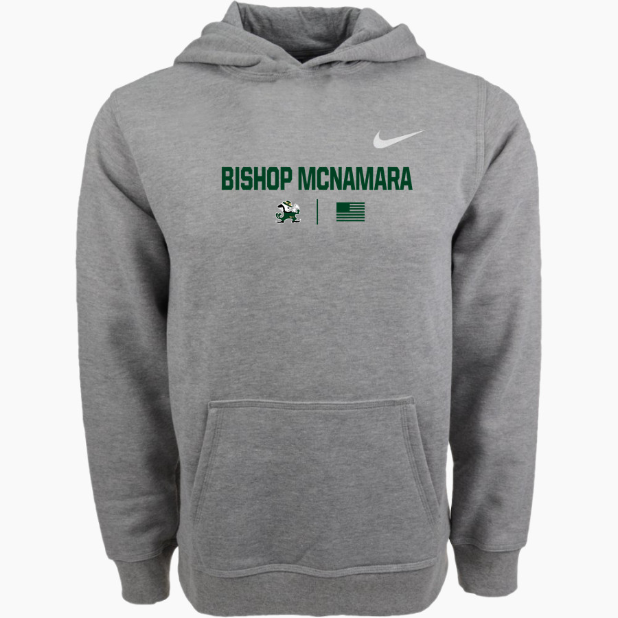 BISHOP MCNAMARA HIGH SCHOOL FIGHTIN' IRISH <span class="pdp-name-mascot">BISHOP MCNAMARA FIGHTIN IRISH</span> Nike Youth Club Pullover Fleece Hoodie