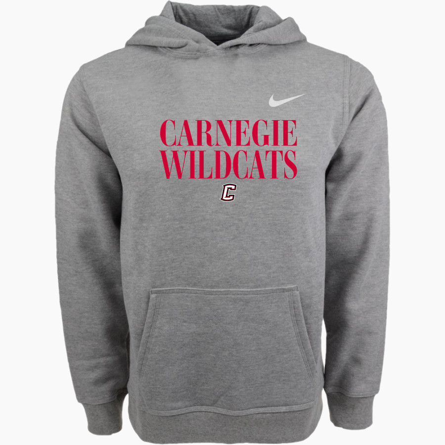 CARNEGIE HIGH SCHOOL WILDCATS <span class="pdp-name-mascot">CARNEGIE WILDCATS</span> Nike Youth Club Pullover Fleece Hoodie