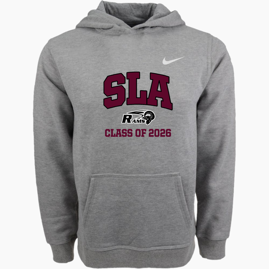 SOUTHWEST LEADERSHIP ACADEMY RAMS Nike Youth Club Pullover Fleece Hoodie
