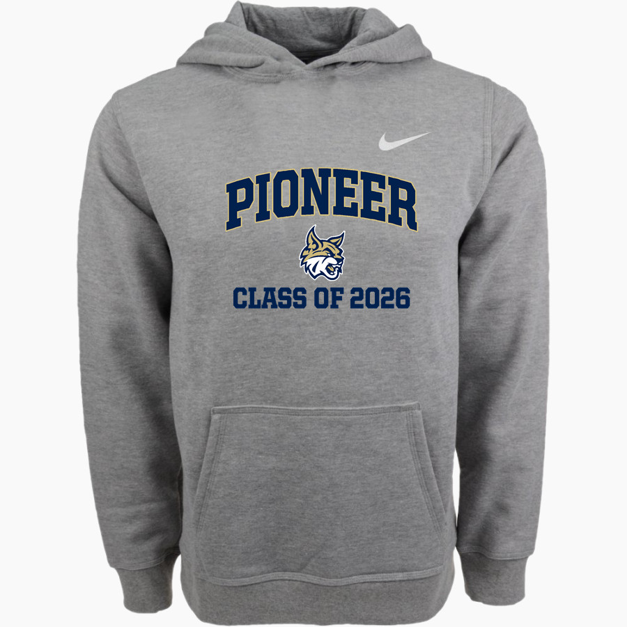 Pioneer Wildcats <span class="pdp-name-mascot">Pioneer Middle School Wildcats</span> Nike Youth Club Pullover Fleece Hoodie