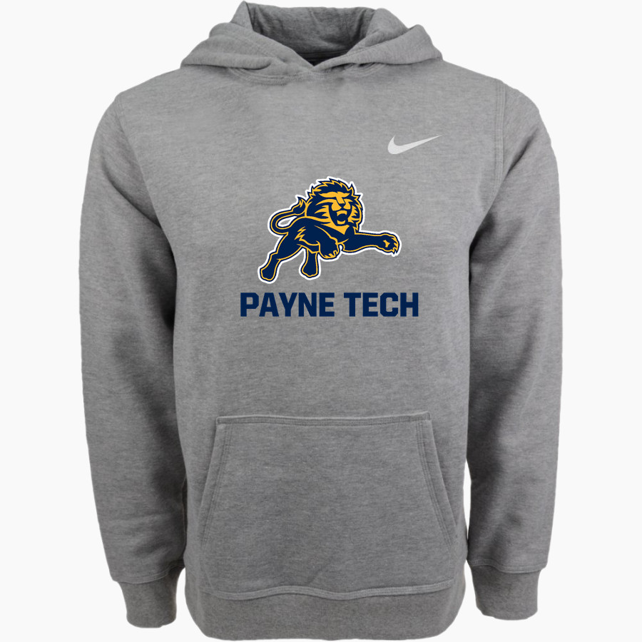 Payne Tech Lions Nike Youth Club Pullover Fleece Hoodie