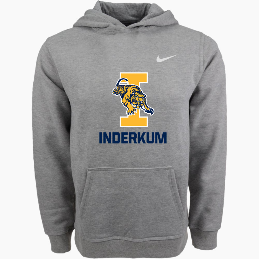 INDERKUM HIGH SCHOOL TIGERS <span class="pdp-name-mascot">INDERKUM TIGERS</span> Nike Youth Club Pullover Fleece Hoodie