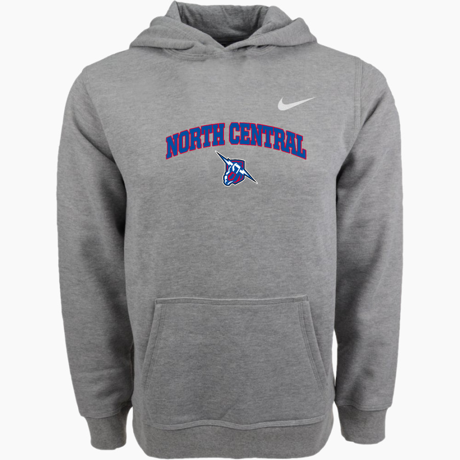 NORTH CENTRAL THUNDER <span class="pdp-name-mascot">NORTH CENTRAL THUNDER</span> Nike Youth Club Pullover Fleece Hoodie