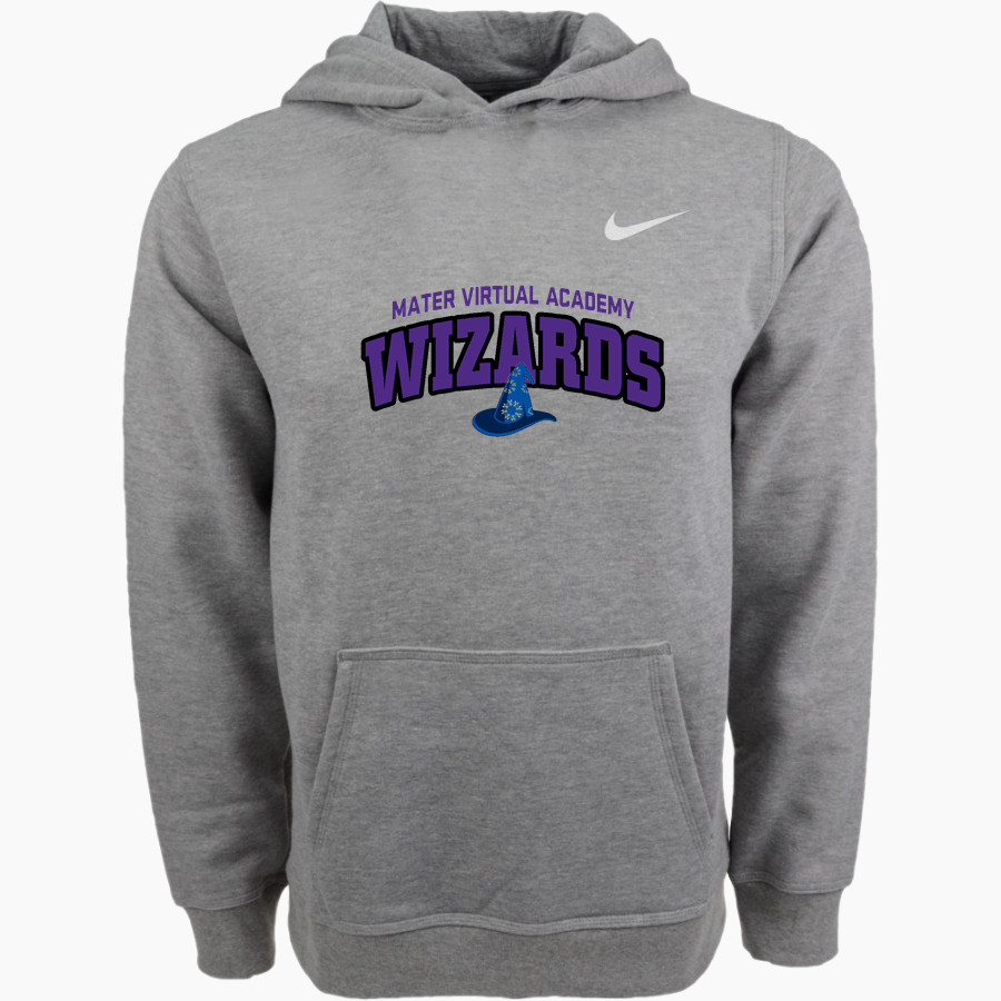 Mater Virtual Academy Wizards <span class="pdp-name-mascot">Mater Virtual Academy Wizards</span> Nike Youth Club Pullover Fleece Hoodie