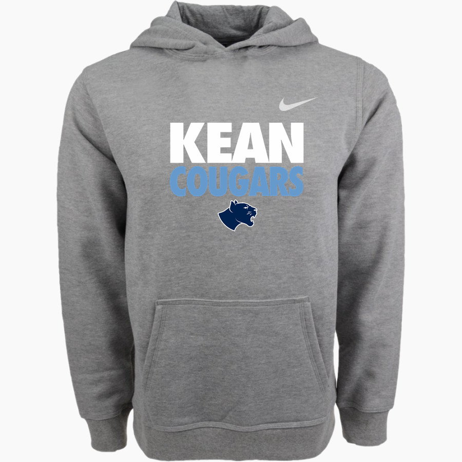 Kean Cougars <span class="pdp-name-mascot">Kean Cougars</span> Nike Youth Club Pullover Fleece Hoodie