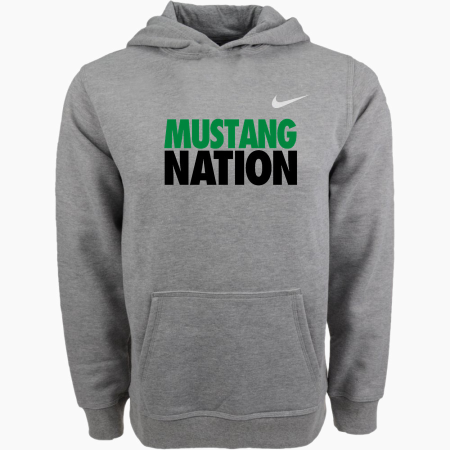 Capuchino Hs Football Booster Mustangs <span class="pdp-name-mascot">Capuchino Hs Football Booster Mustangs</span> Nike Youth Club Pullover Fleece Hoodie