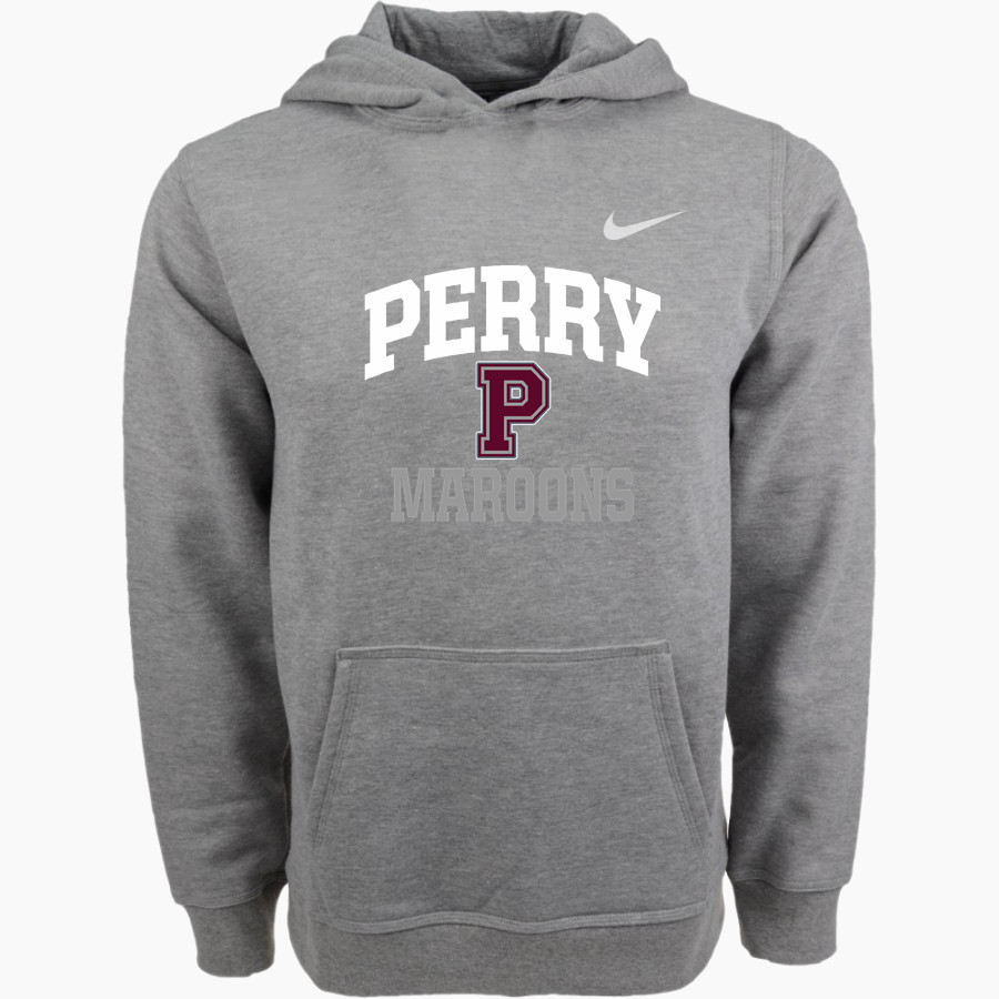 PERRY HIGH SCHOOL MAROONS Nike Youth Club Pullover Fleece Hoodie