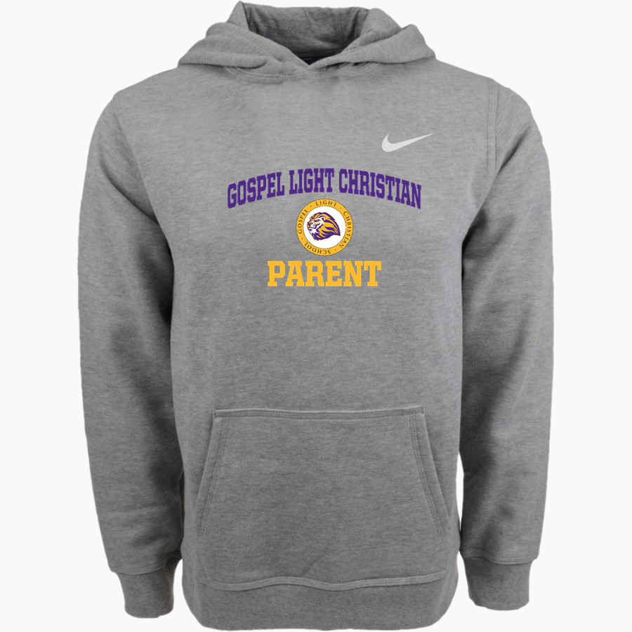 Gospel Light Christian Lions <span class="pdp-name-mascot">Gospel Light Christian School Lions</span> Nike Youth Club Pullover Fleece Hoodie