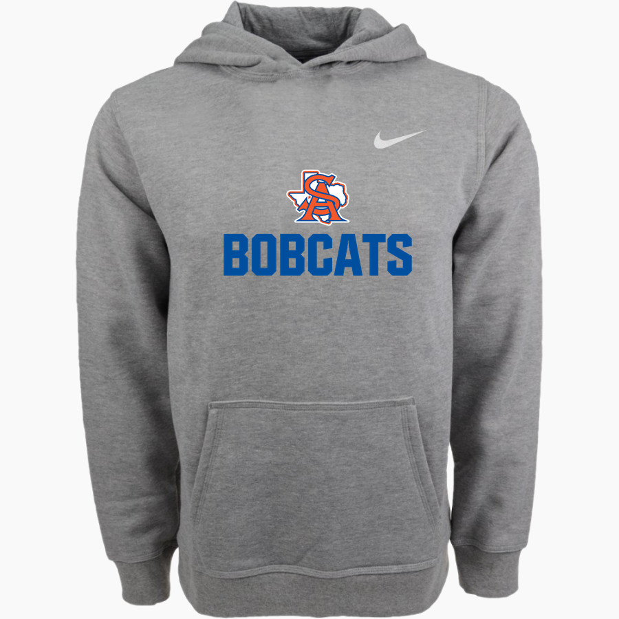 SAN ANGELO CENTRAL HIGH SCHOOL BOBCATS <span class="pdp-name-mascot">SAN ANGELO BOBCATS</span> Nike Youth Club Pullover Fleece Hoodie