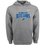 Washington Blue Lions <span class="pdp-name-mascot">Washington Blue Lions</span> Nike Youth Club Pullover Fleece Hoodie Front Thumbnail