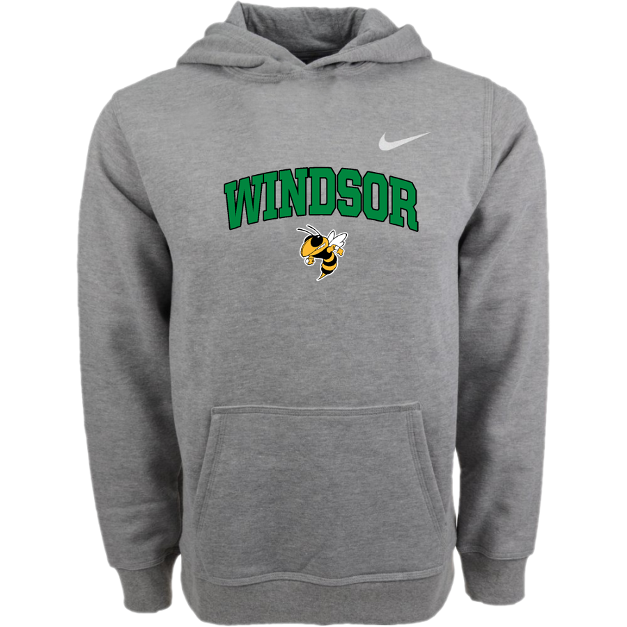 WINDSOR HIGH SCHOOL YELLOW JACKETS <span class="pdp-name-mascot">WINDSOR YELLOW JACKETS</span> Nike Youth Club Pullover Fleece Hoodie