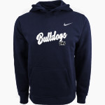 BIS Bulldogs Nike Youth Club Pullover Fleece Hoodie Front Thumbnail
