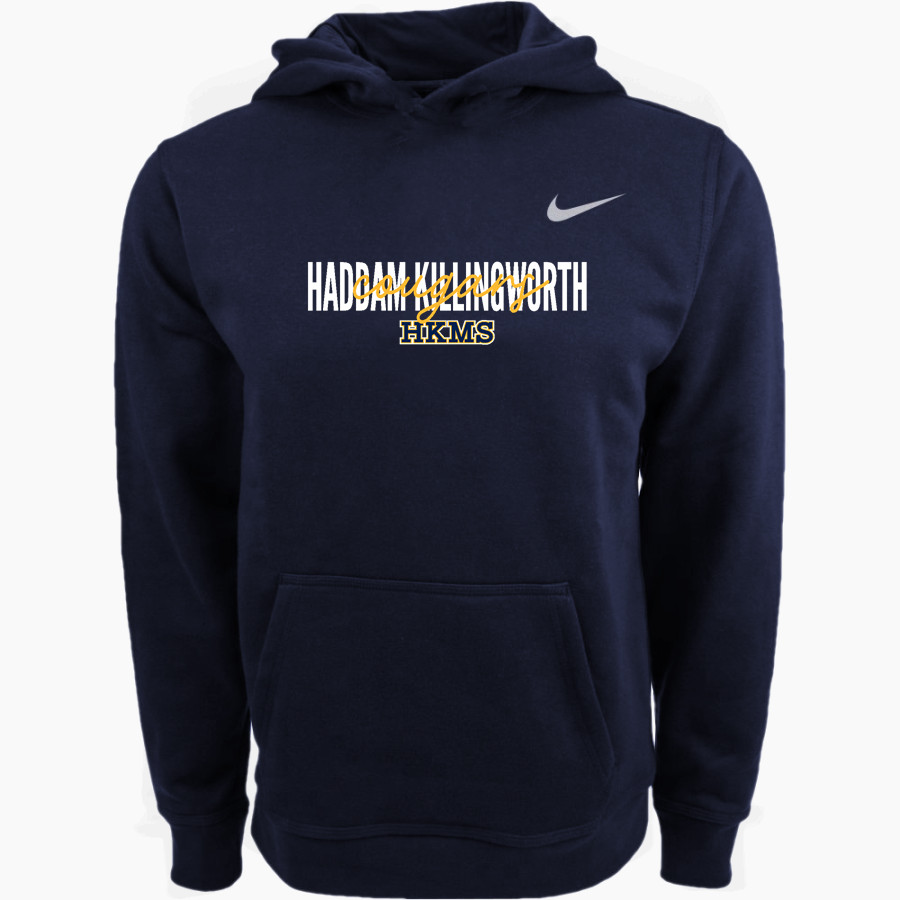 Haddam Killingworth Cougars Online Store Nike Youth Club Pullover Fleece Hoodie