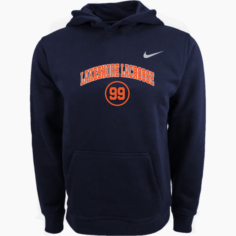 Lakeshore Lacrosse Lakeshore Lacrosse Nike Youth Club Pullover Fleece Hoodie