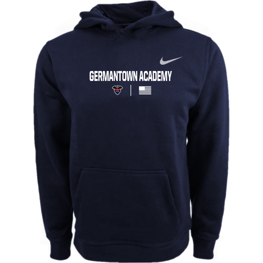 Germantown Academy Patriots <span class="pdp-name-mascot">Germantown Academy Patriots</span> Nike Youth Club Pullover Fleece Hoodie