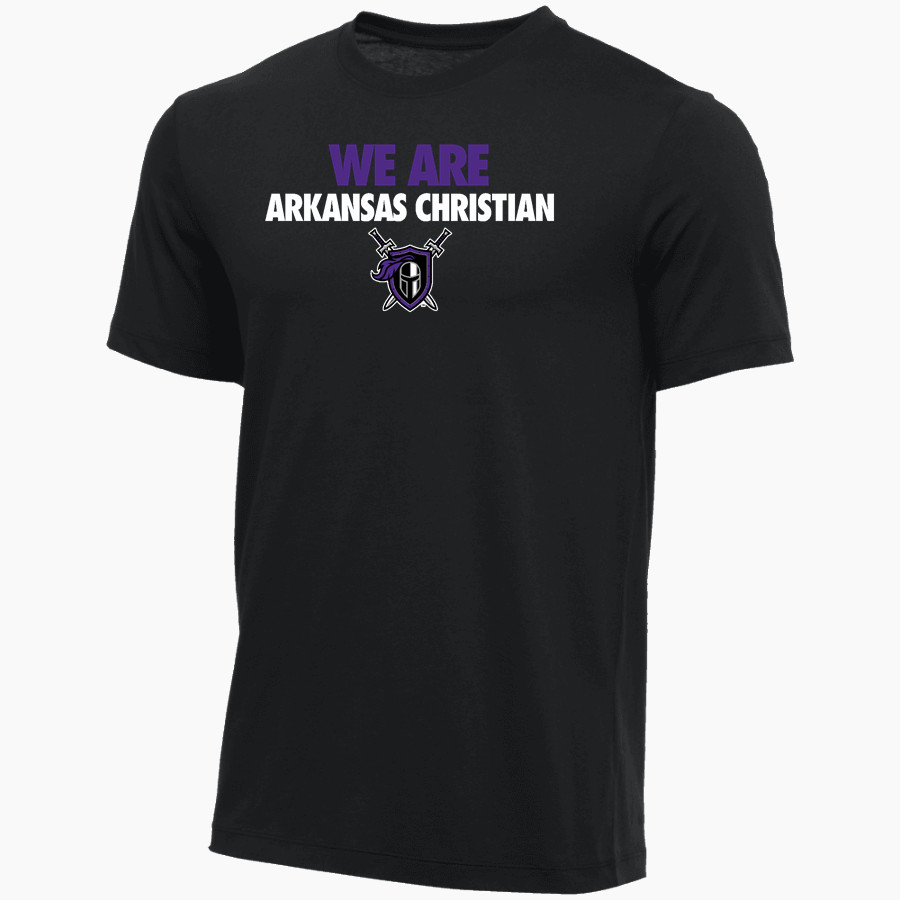 Arkansas Christian Knights Nike Youth Core Short Sleeve Cotton Crew