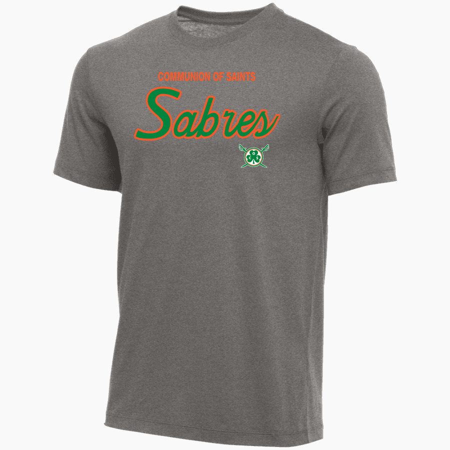 Communion of Saints School Sabres official sideline store Nike Youth Core Short Sleeve Cotton Crew