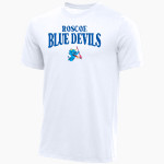 Roscoe Blue Devils Nike Youth Core Short Sleeve Cotton Crew Front Thumbnail