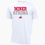 Red Top Miners Nike Youth Core Short Sleeve Cotton Crew Front Thumbnail
