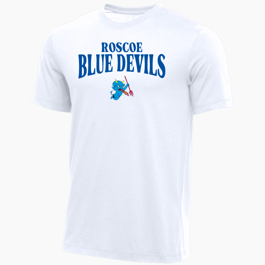Roscoe Blue Devils Nike Youth Core Short Sleeve Cotton Crew