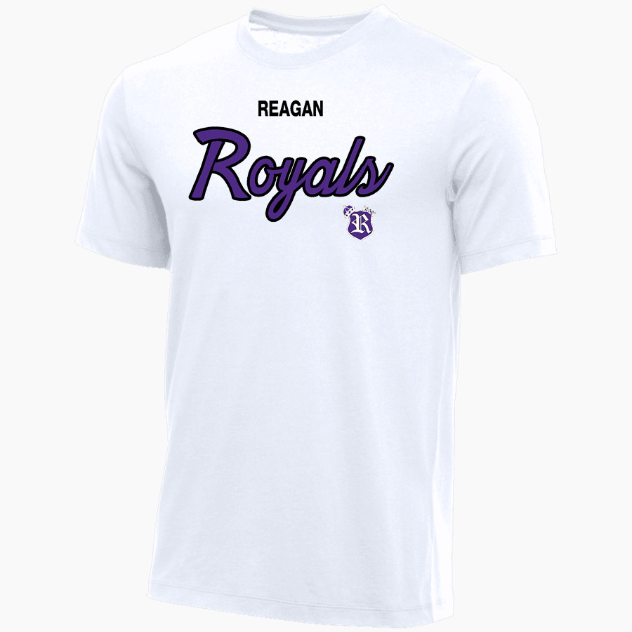 Reagan Royals Nike Youth Core Short Sleeve Cotton Crew