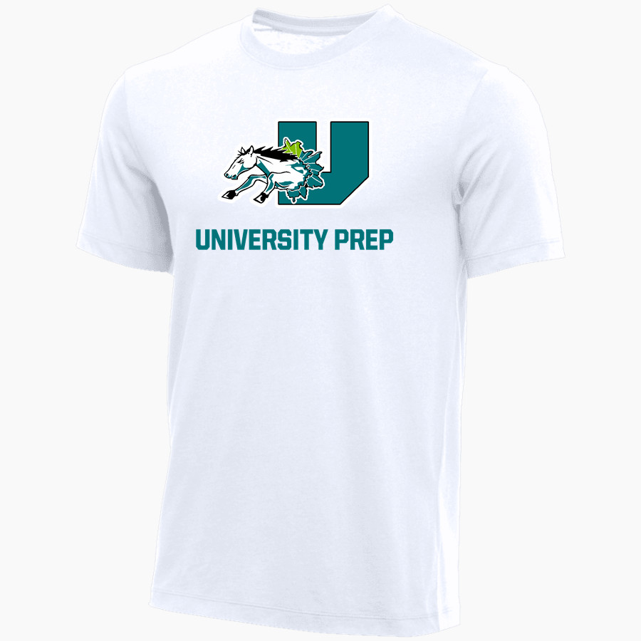 University Prep Mustangs Nike Youth Core Short Sleeve Cotton Crew