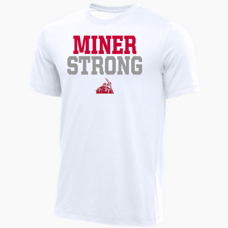 Red Top Miners Nike Youth Core Short Sleeve Cotton Crew