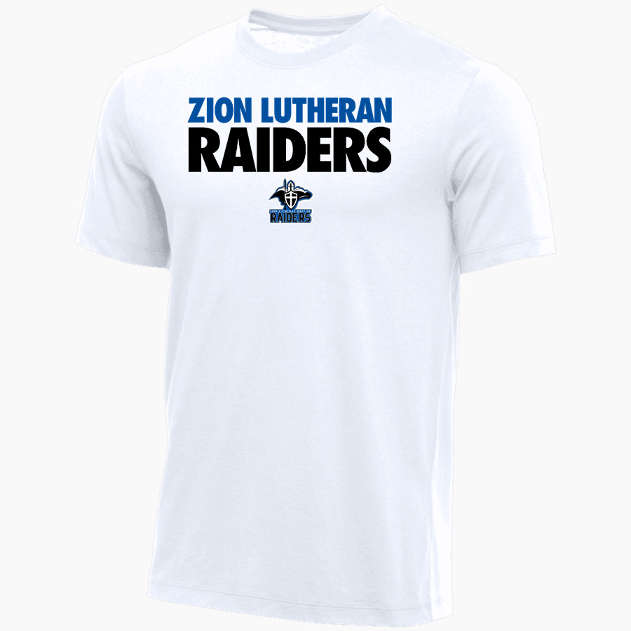 Zion Lutheran Raiders Nike Youth Core Short Sleeve Cotton Crew