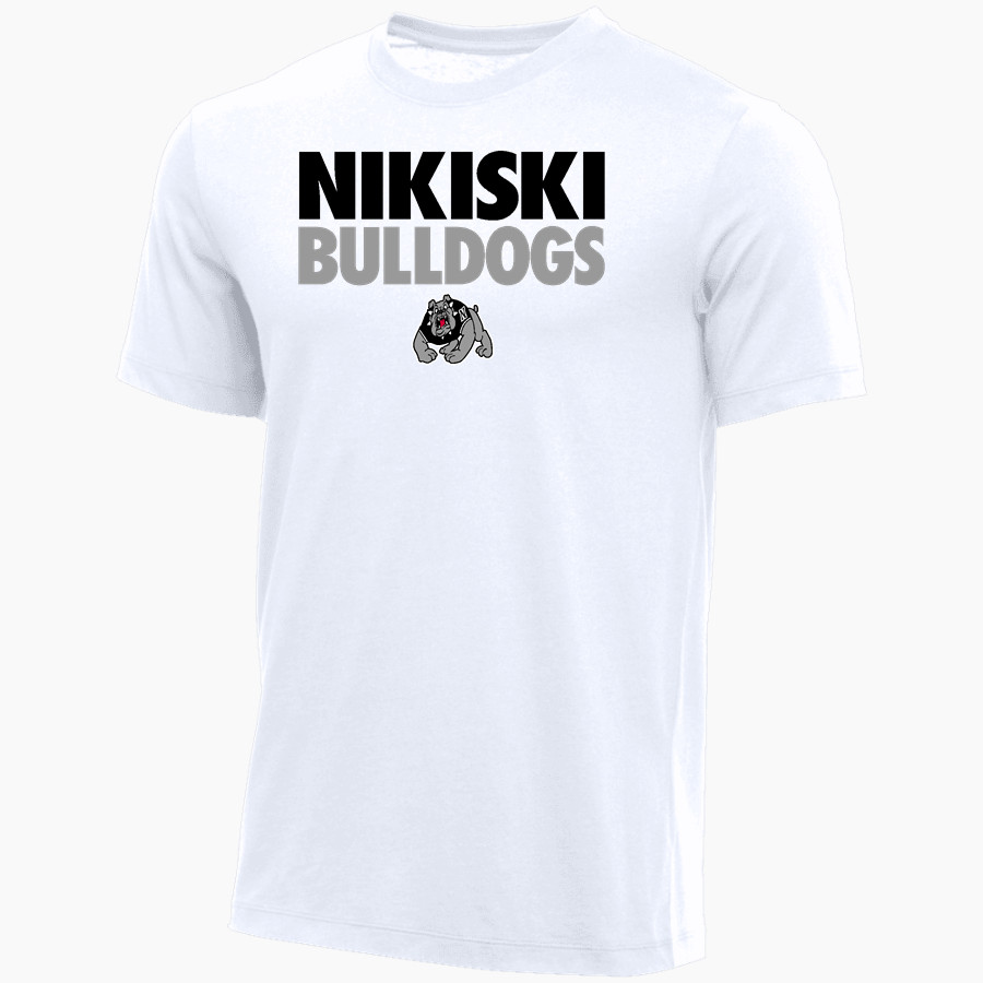 NIKISKI HIGH SCHOOL BULLDOGS <span class="pdp-name-mascot">NIKISKI BULLDOGS</span> Nike Youth Core Short Sleeve Cotton Crew