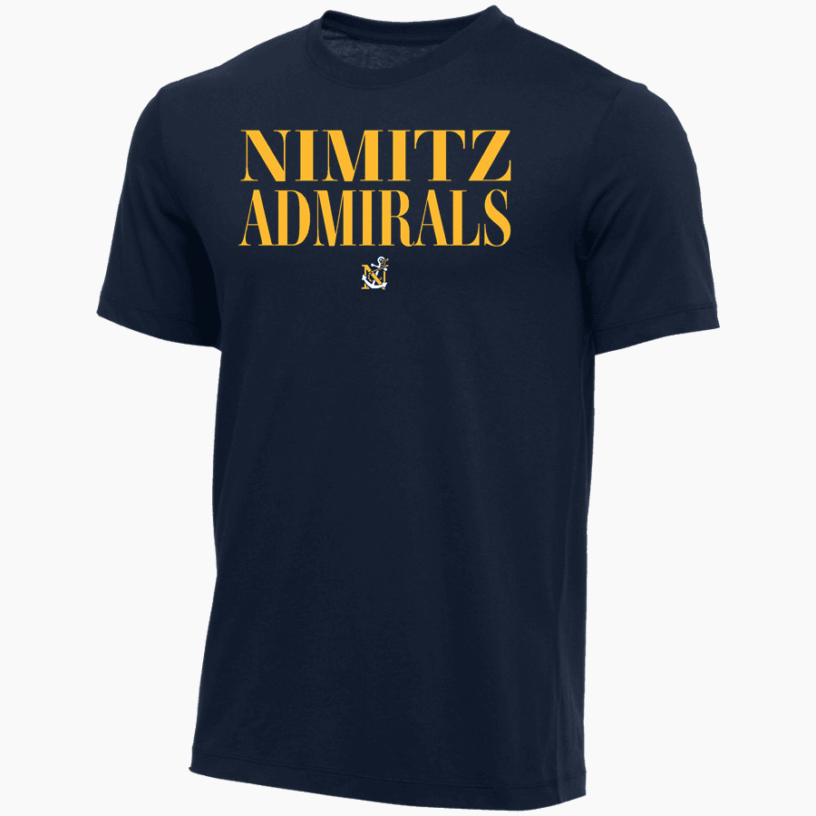 Nimitz Admirals Nike Youth Core Short Sleeve Cotton Crew