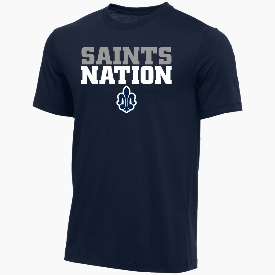 Saint Peter High School SAINTS ONLINE STORE <span class="pdp-name-mascot">Saint Peter Saints</span> Nike Youth Core Short Sleeve Cotton Crew