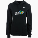 Delta College Pioneers Nike Women's Club Pullover Fleece Hoodie Front Thumbnail
