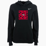 Cardinal Stritch Wolves <span class="pdp-name-mascot">Cardinal Stritch Wolves</span> Nike Women's Club Pullover Fleece Hoodie Front Thumbnail
