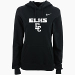 Elk City Elks <span class="pdp-name-mascot">Elk City Elks</span> Nike Women's Club Pullover Fleece Hoodie Front Thumbnail