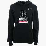 Indiana Bulls Baseball The Official Online Store Nike Women's Club Pullover Fleece Hoodie Front Thumbnail