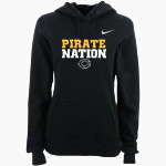 CRAWFORD HIGH SCHOOL PIRATES <span class="pdp-name-mascot">CRAWFORD PIRATES</span> Nike Women's Club Pullover Fleece Hoodie Front Thumbnail