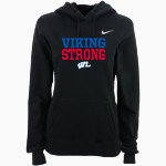 Wisconsin Lutheran Vikings Nike Women's Club Pullover Fleece Hoodie Front Thumbnail