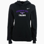 Coudersport Area Falcons Nike Women's Club Pullover Fleece Hoodie Front Thumbnail