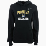 Pioneer Wildcats <span class="pdp-name-mascot">Pioneer Middle School Wildcats</span> Nike Women's Club Pullover Fleece Hoodie Front Thumbnail