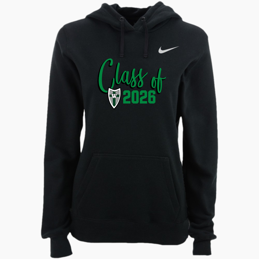 West Lutheran Warriors Nike Women's Club Pullover Fleece Hoodie