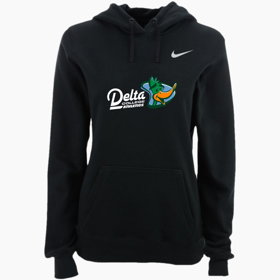 Delta College Pioneers Nike Women's Club Pullover Fleece Hoodie