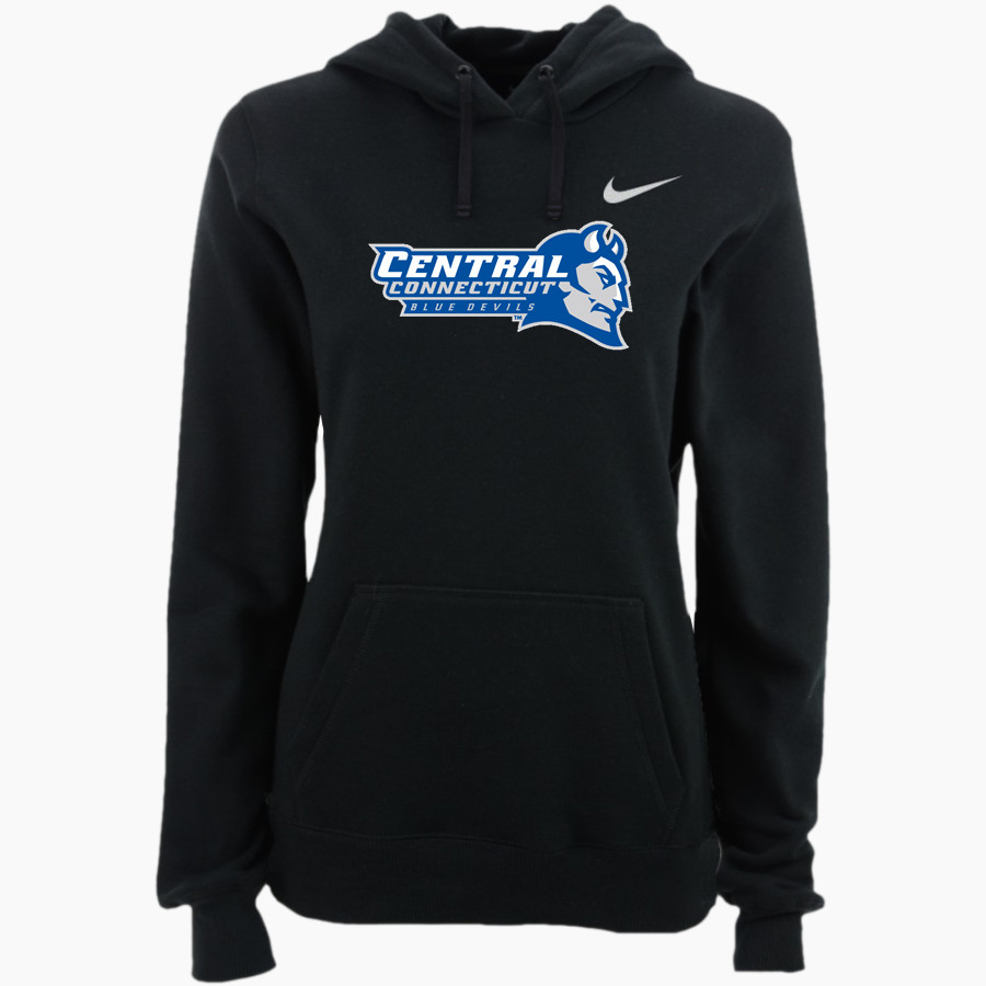 CCSU Blue Devils Nike Women's Club Pullover Fleece Hoodie