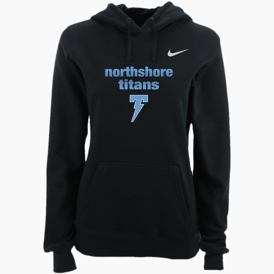 Northshore Titans Online Store <span class="pdp-name-mascot">Northshore Titans</span> Nike Women's Club Pullover Fleece Hoodie
